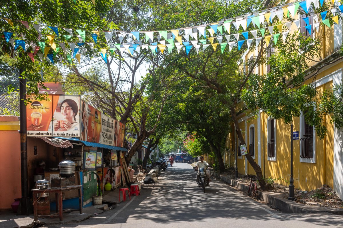 Les rues de Pondichery